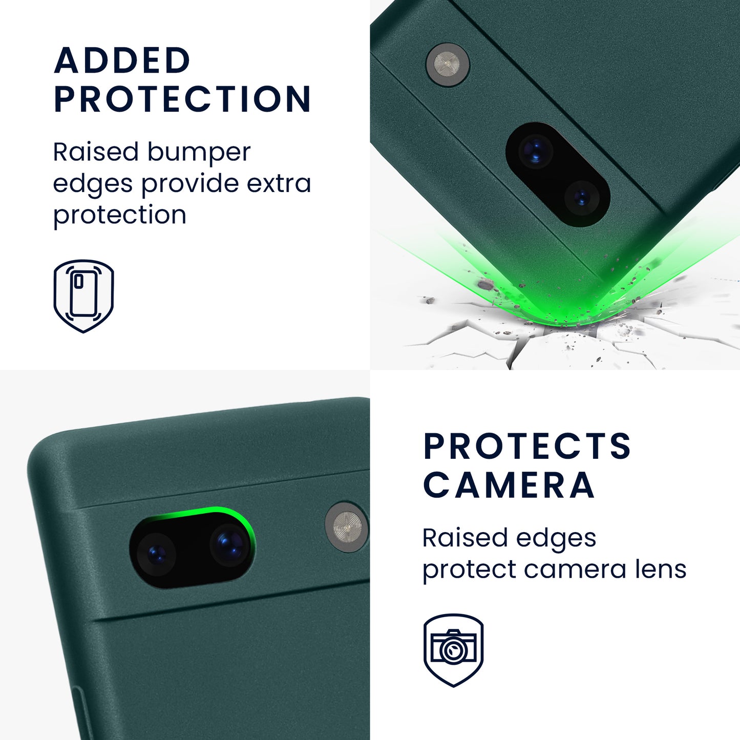 kwmobile Handyhülle für Google Pixel 7a Hülle weiche Silikon Case Schutzhülle Cover