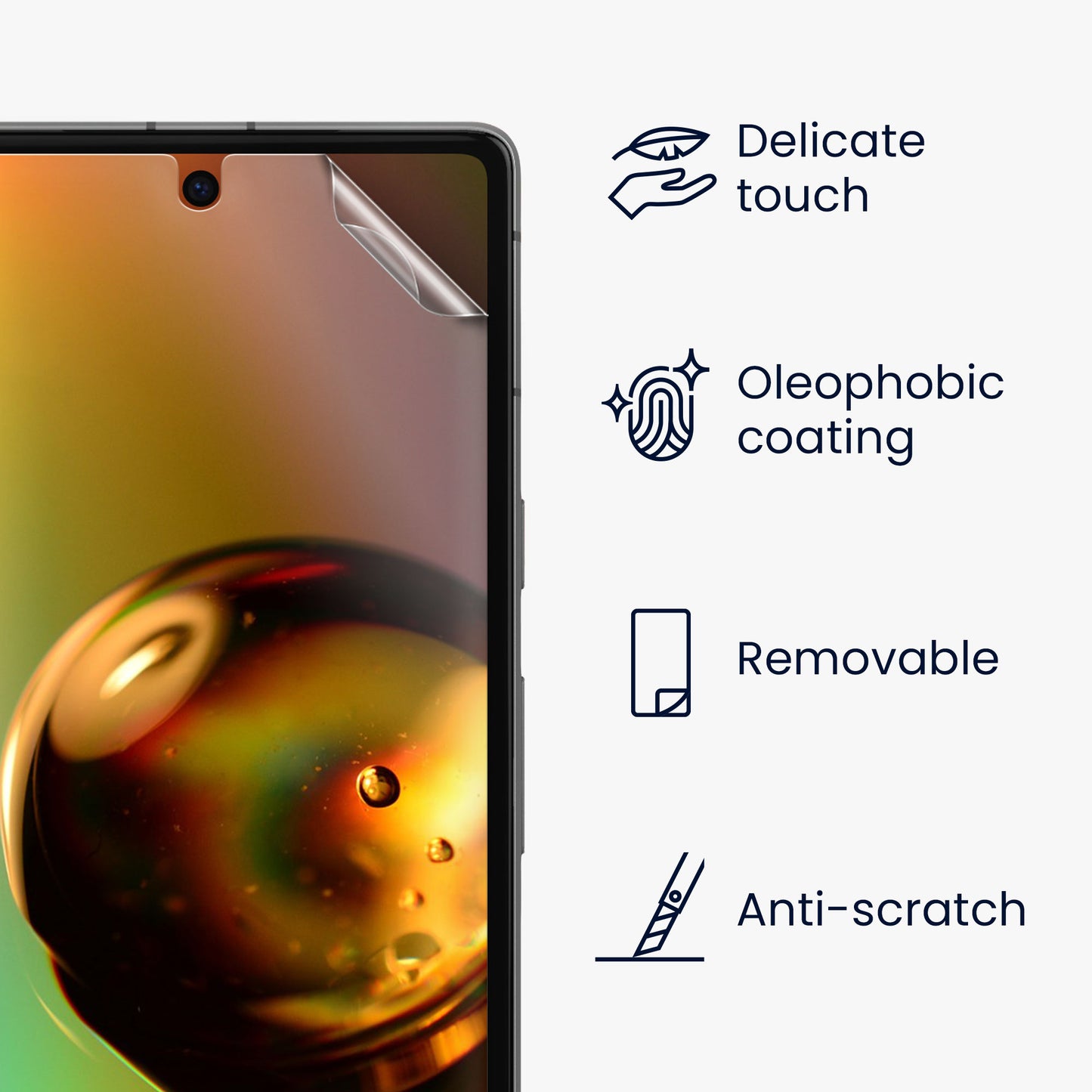 3x Folie kristallklar für Google Pixel 7a
