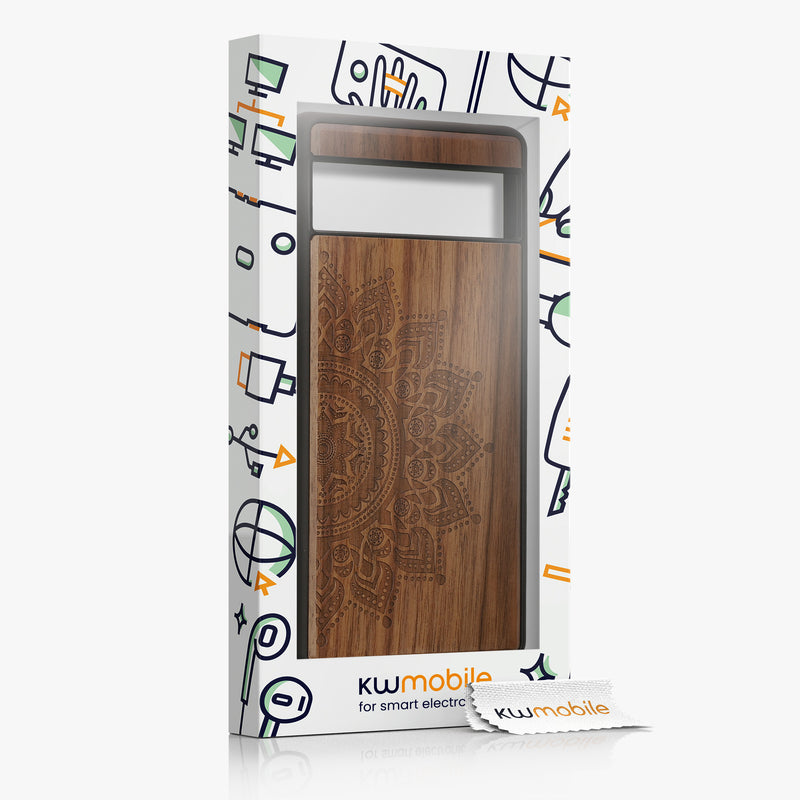 kwmobile Hülle kompatibel mit Google Pixel 7a Hülle Handy Cover TPU Handyhülle Kompass Vintage