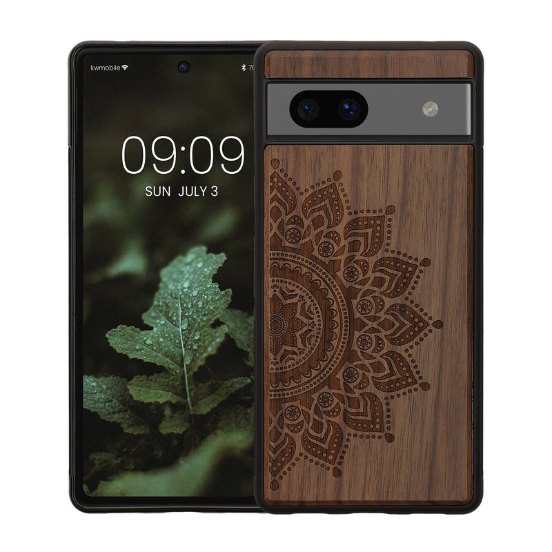 kwmobile Hülle kompatibel mit Google Pixel 7a Hülle Handy Cover TPU Handyhülle Kompass Vintage