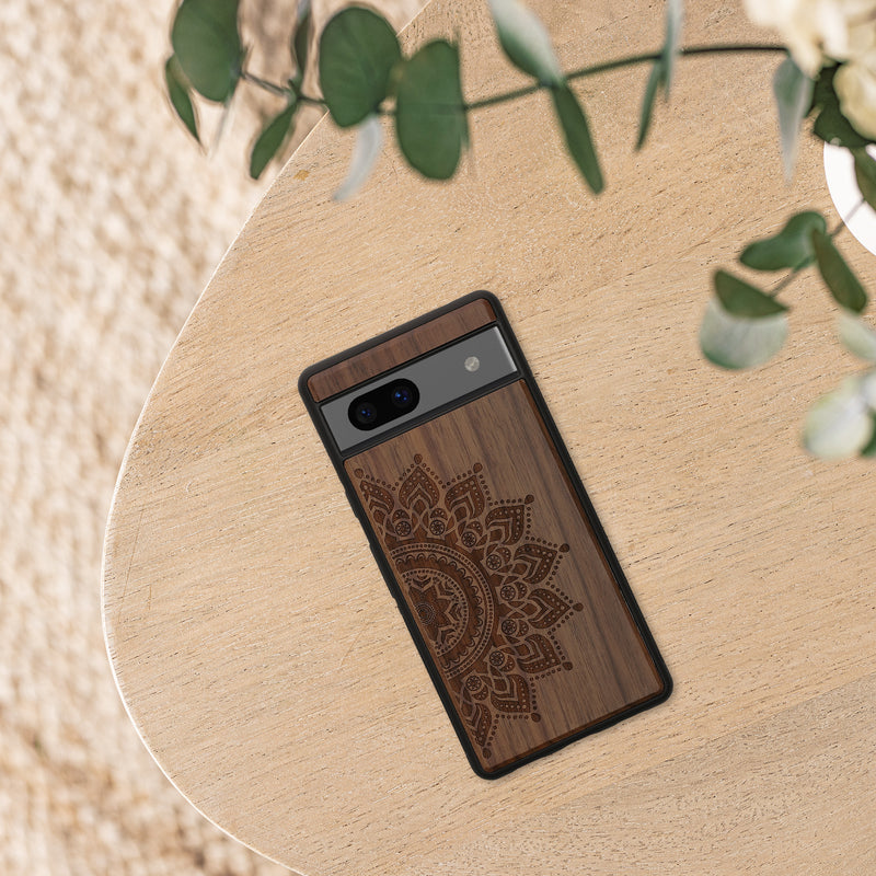 kwmobile Hülle kompatibel mit Google Pixel 7a Hülle Handy Cover TPU Handyhülle Kompass Vintage