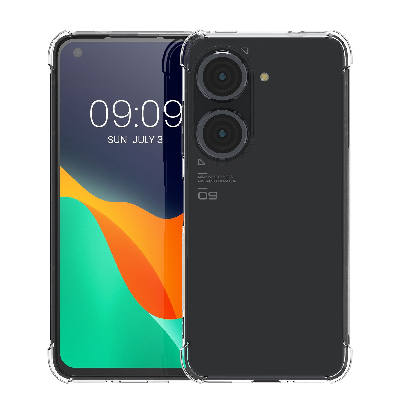 kwmobile Hülle kompatibel mit ASUS Zenfone 10 / Zenfone 9 Ecken Schutz Schutzhülle Cover