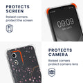 kwmobile Necklace Case kompatibel mit Motorola Moto E13 Hülle Silikon Cover mit Handykette Kirschblütenblätter