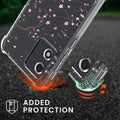 kwmobile Necklace Case kompatibel mit Motorola Moto E13 Hülle Silikon Cover mit Handykette Kirschblütenblätter