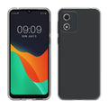 kwmobile Hülle kompatibel mit Motorola Moto E13 - Silikon Handyhülle transparent - Handy Case in Transparent Transparent  