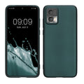 kwmobile Case kompatibel mit Motorola Edge 30 Neo Hülle - Schutzhülle aus Silikon metallisch schimmernd - Handyhülle Metallic Petrol Metallic Petrol  
