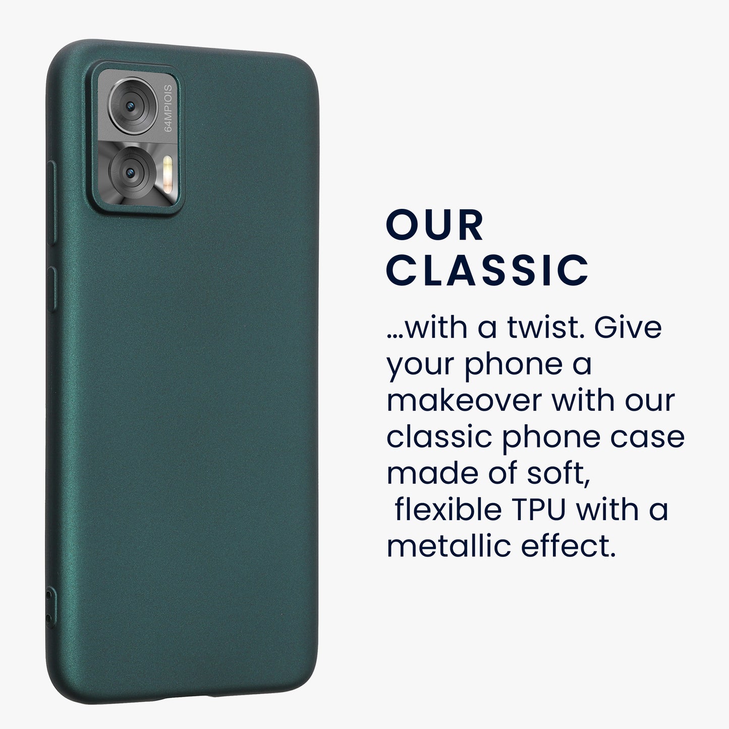 kwmobile Handyhülle für Motorola Edge 30 Neo Hülle - Silikon Case - Schutzhülle Cover