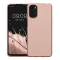 kwmobile Handyhülle für Motorola Moto E32 Hülle - Silikon Case schimmernd - Schutzhülle Cover