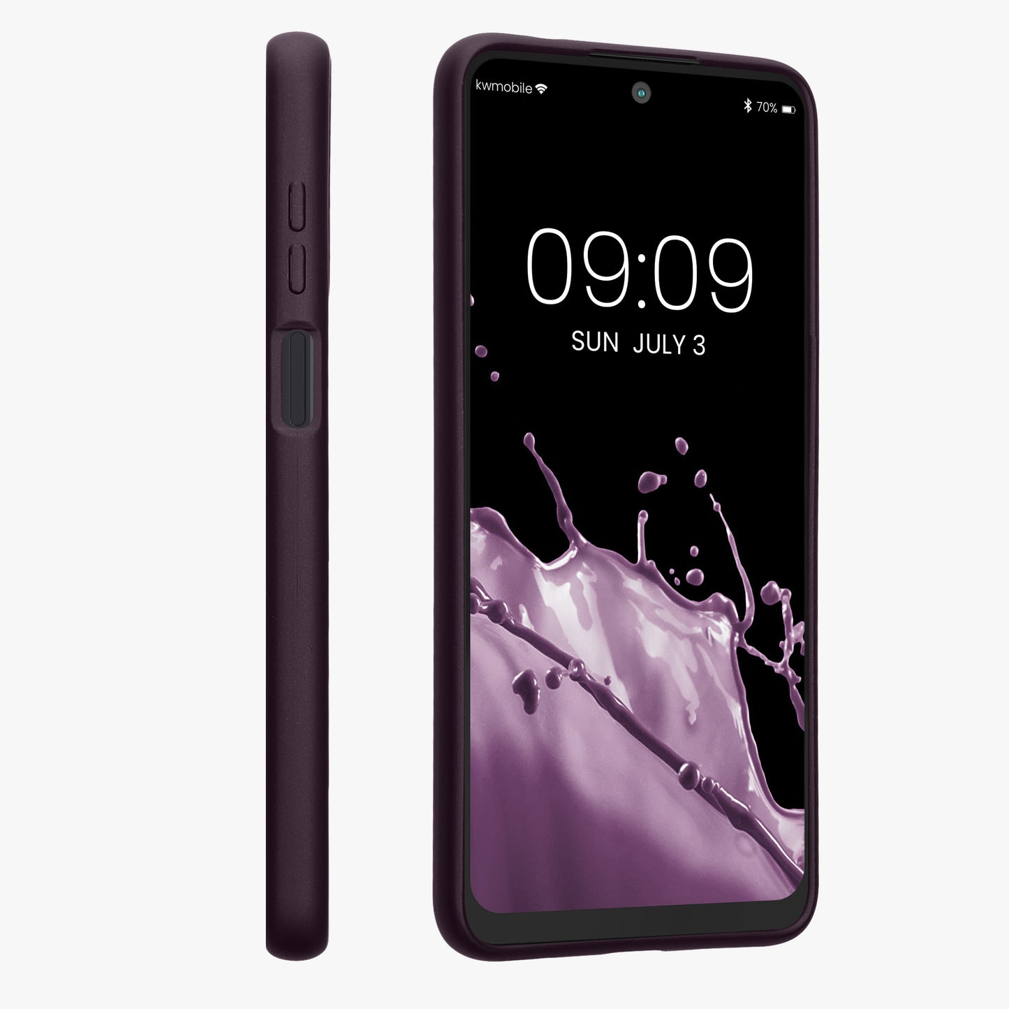 TPU Hülle für Motorola Moto G22 in Metallic Brombeere