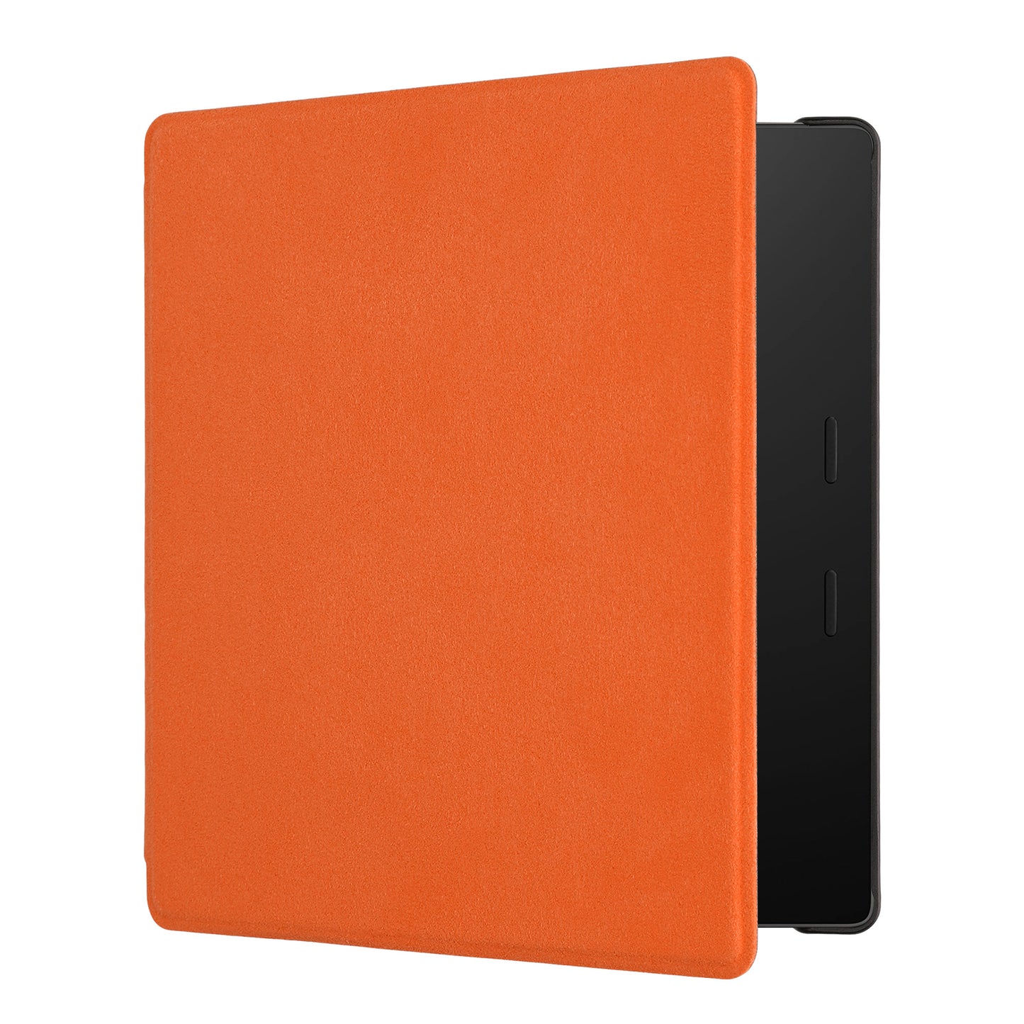 kwmobile Klapphülle kompatibel mit Amazon Kindle Oasis 10. Generation Hülle - Flipcase für den eReader aus Mikrofaser - Orange Orange  