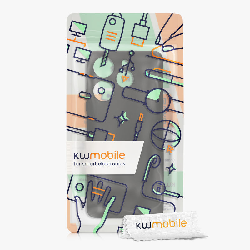 TPU Hülle mit Kameraschutz für TECNO Spark 10 Pro in Schwarz matt
