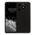 TPU Hülle mit Kameraschutz für TECNO Spark 10 Pro in Schwarz matt