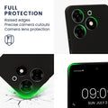 TPU Hülle mit Kameraschutz für TECNO Spark 10 Pro in Schwarz matt