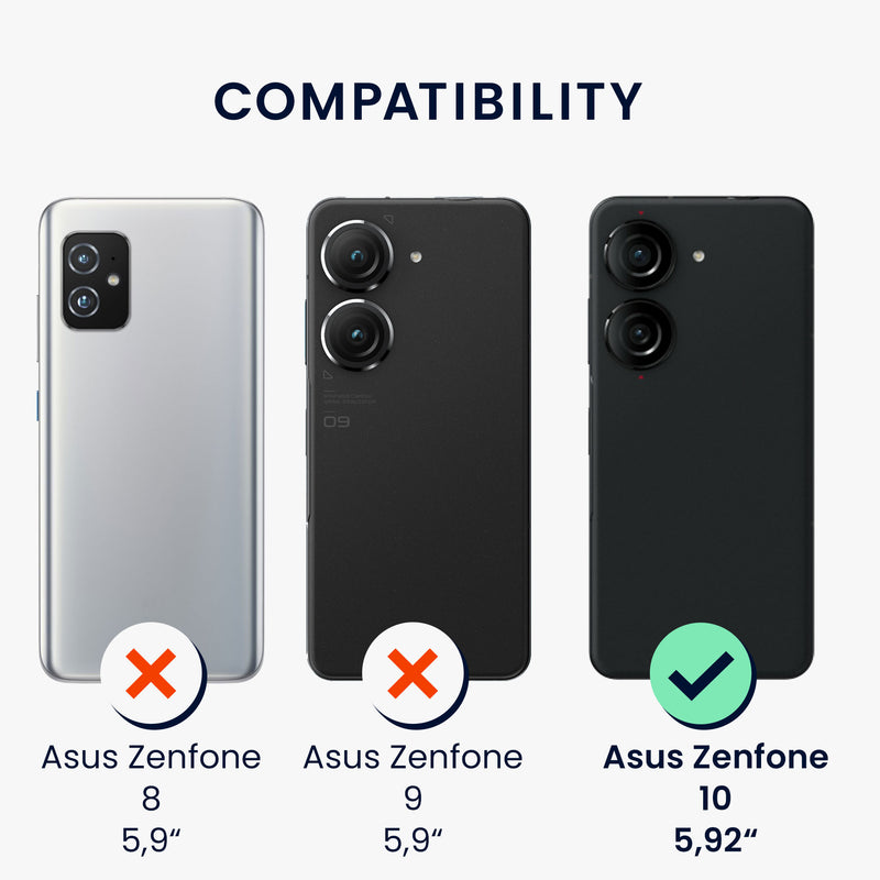 3x Folie kristallklar für ASUS Zenfone 10