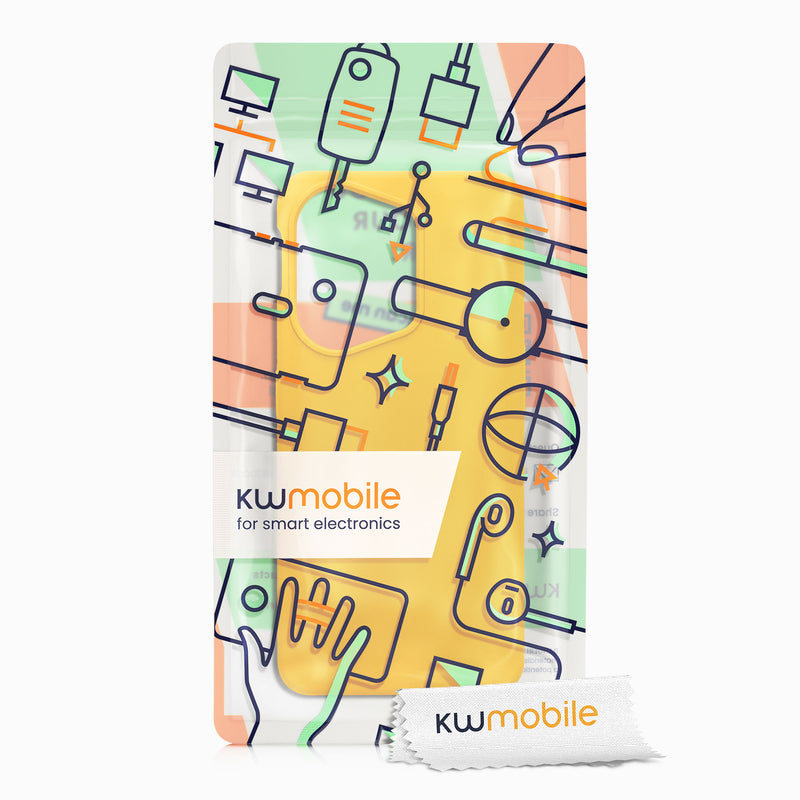 Gummierte Silikon Hülle für OnePlus Nord 3 5G in Strahlend Gelb