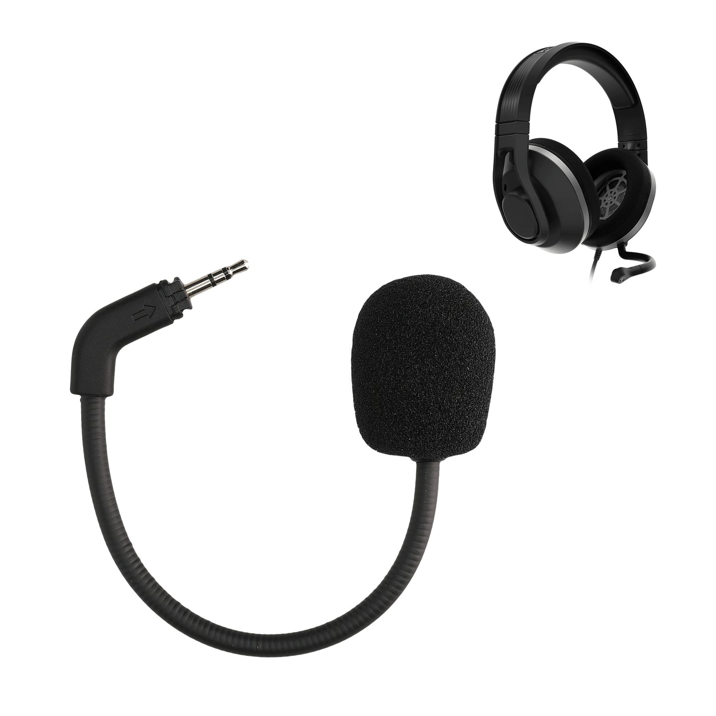 kwmobile Ersatz Kopfhörer Mikrofon kompatibel mit TurtleBeach Recon 500 Headset - Gaming Headphones Mikrofon mit 3,5 mm Klinkenstecker