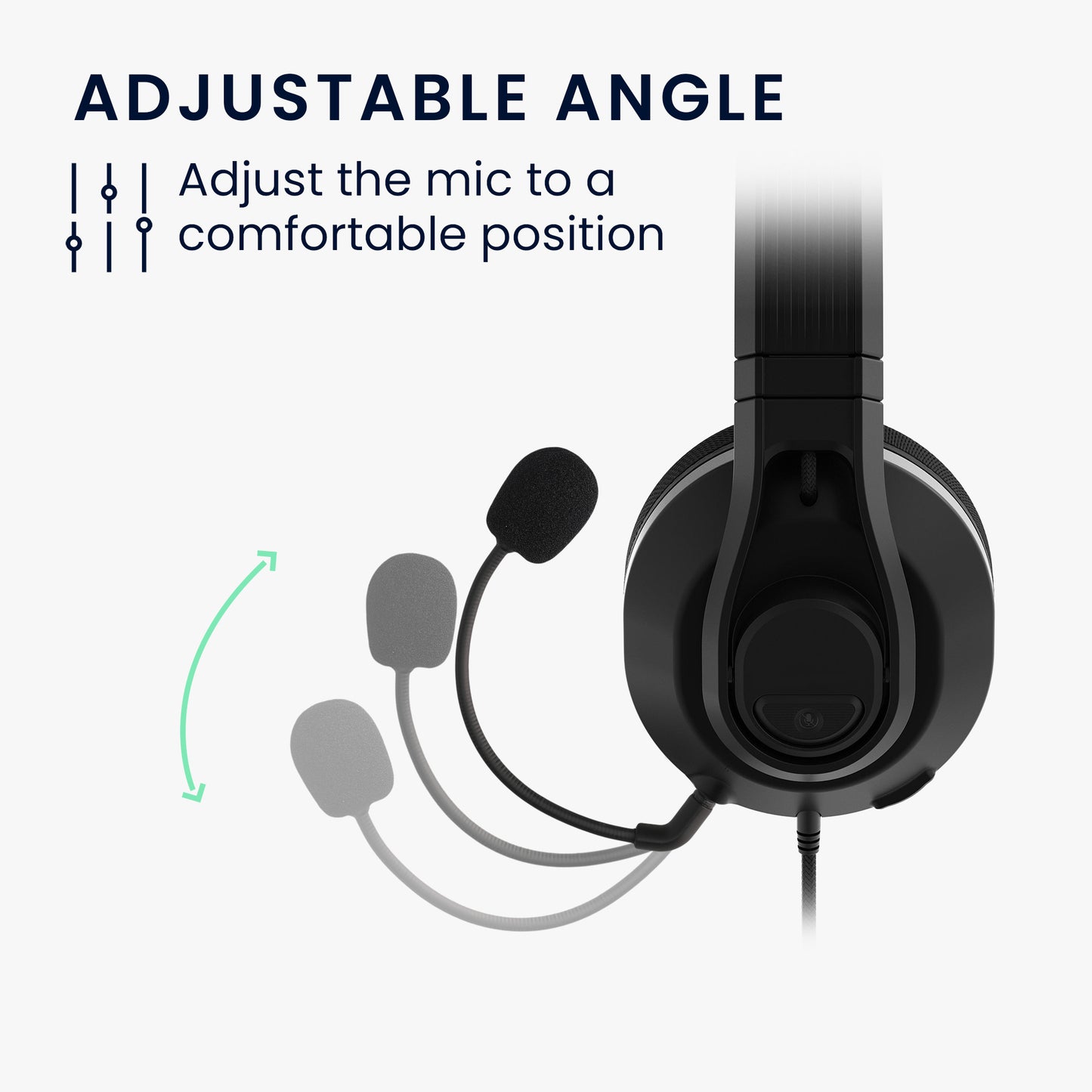 kwmobile Ersatz Kopfhörer Mikrofon kompatibel mit TurtleBeach Recon 500 Headset - Gaming Headphones Mikrofon mit 3,5 mm Klinkenstecker