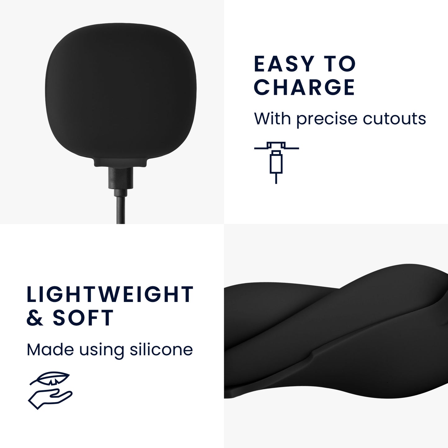 kwmobile Hülle kompatibel mit Anker Soundcore P20i Kopfhörer Case Schutzhülle