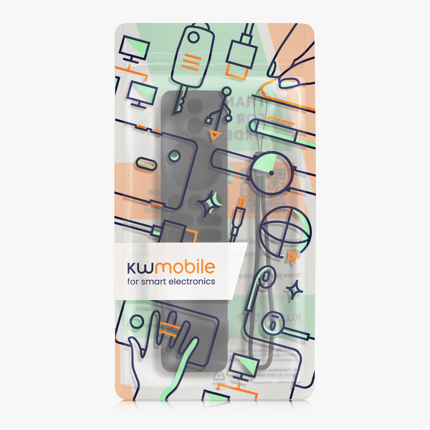 kwmobile Hülle Fernbedienung kompatibel mit Xiaomi TV Box S (2nd Gen) Hülle - Case für TV Zubehör
