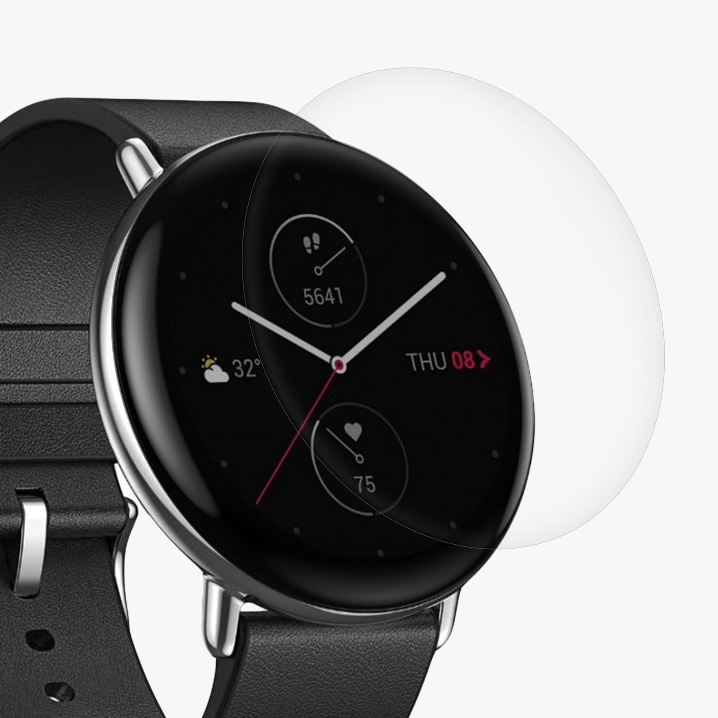 kwmobile Displayschutzfolie kompatibel mit Amazfit Zepp E (Circle) Schutzfolie für Fitness Tracker Displayschutz