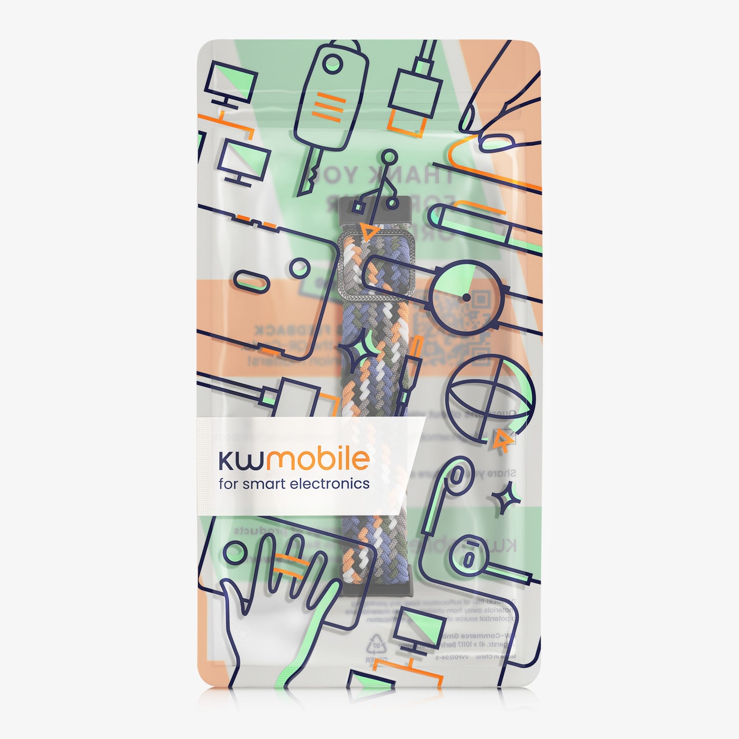 kwmobile Armband kompatibel mit Huawei Band 10 / 9 / 8 Fitnesstracker Sportarmband Innenmaße von 14 - 22 cm