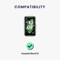 kwmobile Armband kompatibel mit Huawei Band 10 / 9 / 8 Fitnesstracker Sportarmband Innenmaße von 14 - 22 cm