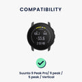 kwmobile Uhrenarmband für Suunto 9 Peak Pro/9 peak/5 peak/Vertical Fitnesstracker Band Set Ersatzarmband Smartwatch
