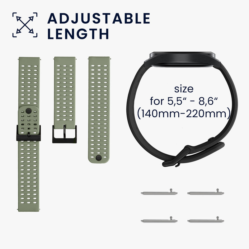kwmobile Uhrenarmband für Suunto 9 Peak Pro/9 peak/5 peak/Vertical Fitnesstracker Band Set Ersatzarmband Smartwatch
