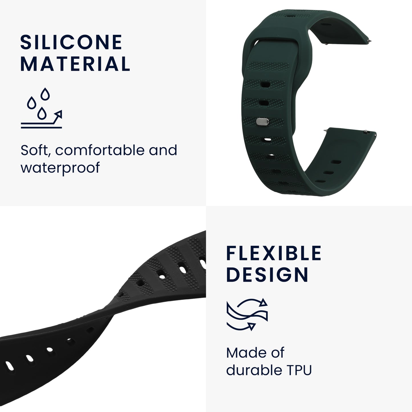 2x Armband für Xiaomi Mi Watch Color Sport / S1 Active