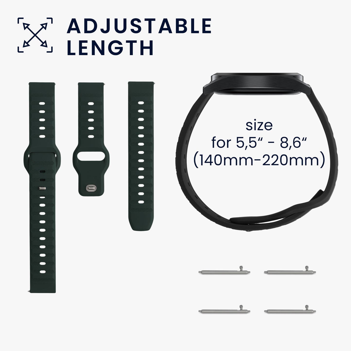 2x Armband für Xiaomi Mi Watch Color Sport / S1 Active