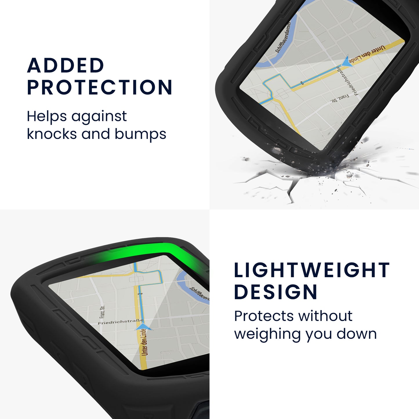 kwmobile Hülle kompatibel mit Garmin Edge 840 / Edge 540 GPS Fahrrad Case Schutzhülle