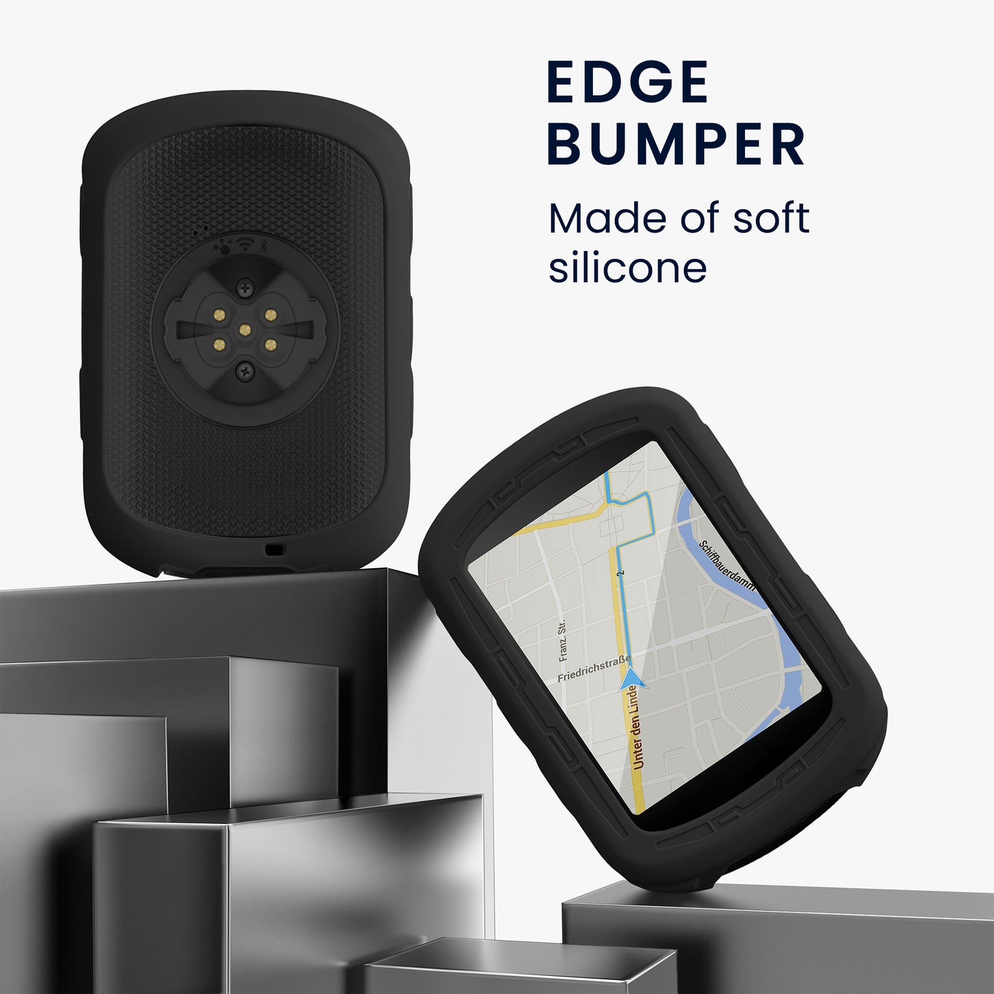 kwmobile Hülle kompatibel mit Garmin Edge 840 / Edge 540 GPS Fahrrad Case Schutzhülle