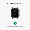 kwmobile Uhrenarmband für Garmin Venu Sq Music / Sq Armband - Fitnesstracker Band Set Ersatzarmband Smartwatch