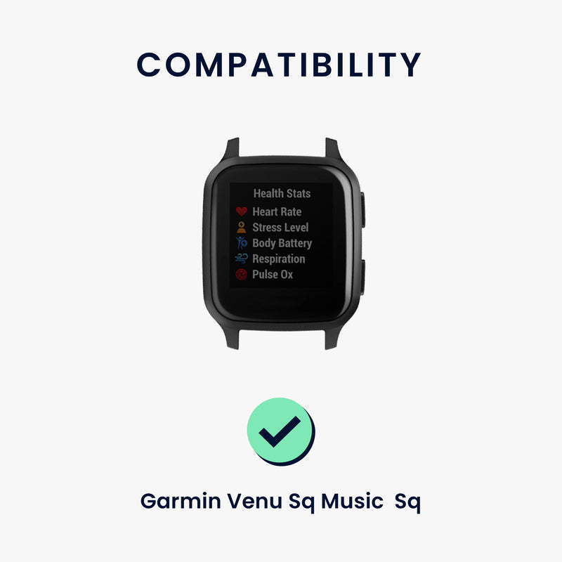 kwmobile Uhrenarmband für Garmin Venu Sq Music / Sq Armband - Fitnesstracker Band Set Ersatzarmband Smartwatch
