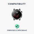 kwmobile Uhrenarmband für COROS PACE 2 / APEX Armband Fitnesstracker Band Set Ersatzarmband Smartwatch