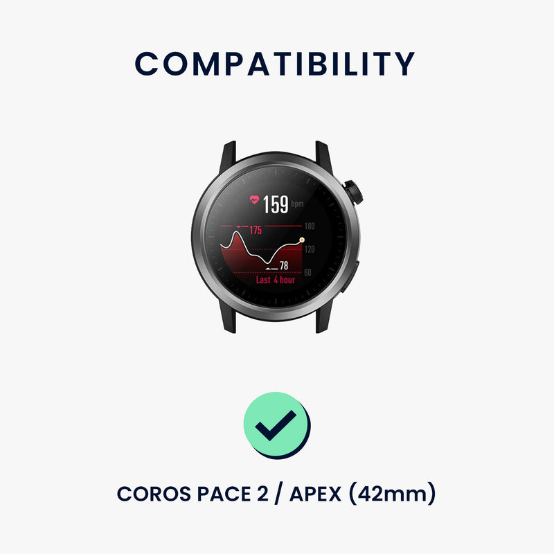 kwmobile Uhrenarmband für COROS PACE 2 / APEX Armband Fitnesstracker Band Set Ersatzarmband Smartwatch