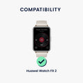 kwmobile Metall Adapter mit 20mm Bandbreite kompatibel mit Huawei Watch Fit 2 Uhrenarmband Smartwatch Armband Anschlussadapter Set
