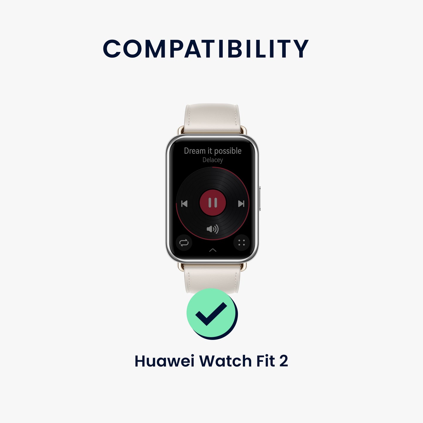 kwmobile Metall Adapter mit 20mm Bandbreite kompatibel mit Huawei Watch Fit 2 Uhrenarmband Smartwatch Armband Anschlussadapter Set