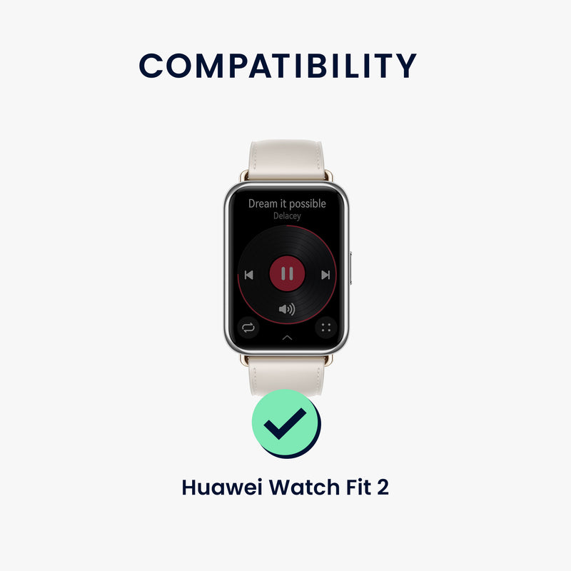 kwmobile Metall Adapter mit 20mm Bandbreite kompatibel mit Huawei Watch Fit 2 Uhrenarmband Smartwatch Armband Anschlussadapter Set