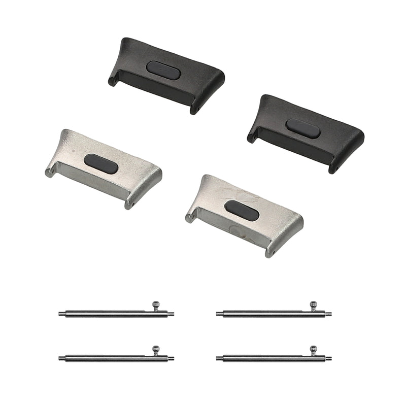 kwmobile Metall Adapter mit 20mm Bandbreite kompatibel mit Xiaomi Redmi Watch 3 Uhrenarmband Smartwatch Armband Anschlussadapter Set
