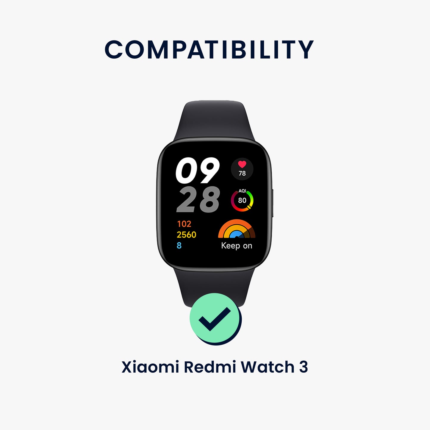 kwmobile Metall Adapter mit 20mm Bandbreite kompatibel mit Xiaomi Redmi Watch 3 Uhrenarmband Smartwatch Armband Anschlussadapter Set