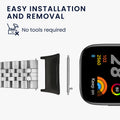 kwmobile Metall Adapter mit 20mm Bandbreite kompatibel mit Xiaomi Redmi Watch 3 Uhrenarmband Smartwatch Armband Anschlussadapter Set