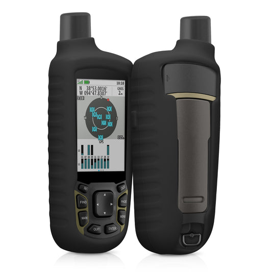 kwmobile Hülle kompatibel mit Garmin GPSMAP 65 / 62 / 62S / 62SC - Schutzhülle für GPS Handgerät in Schwarz Schwarz  