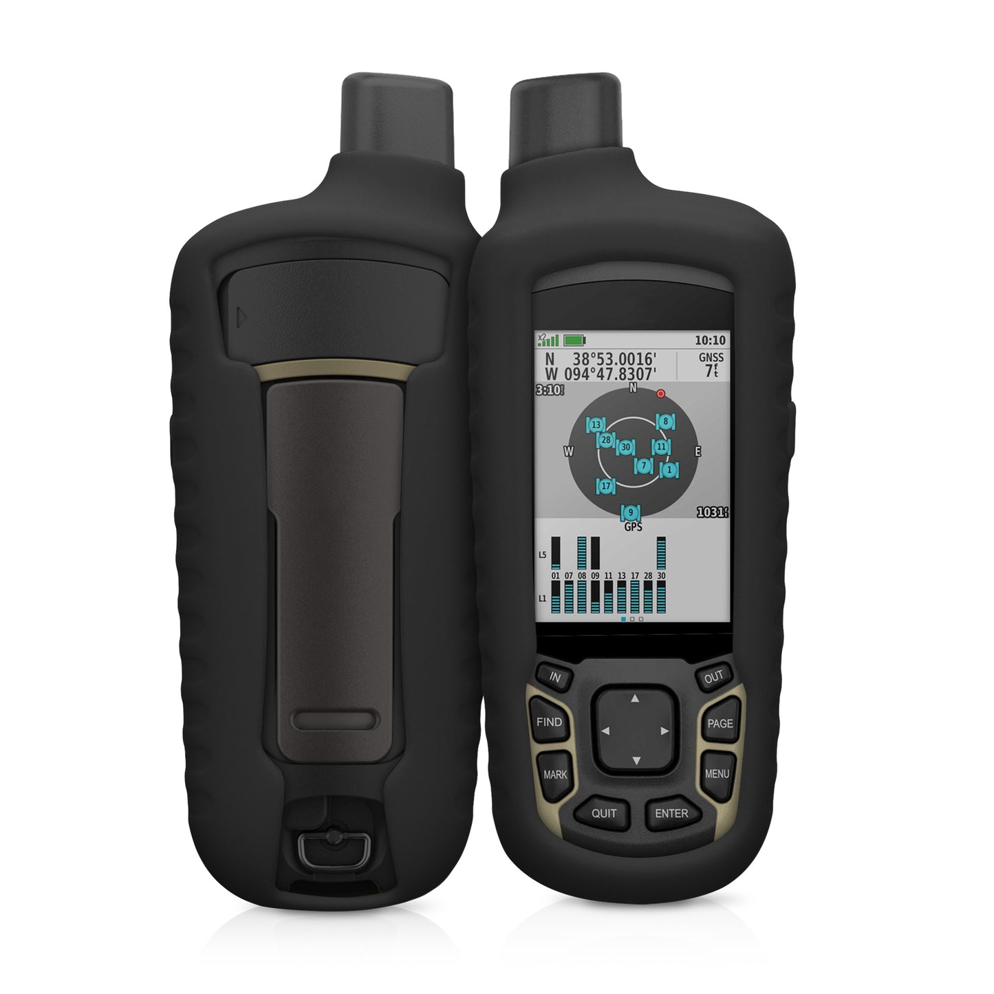 kwmobile Hülle kompatibel mit Garmin GPSMAP 65 / 62 / 62S / 62SC - Schutzhülle für GPS Handgerät