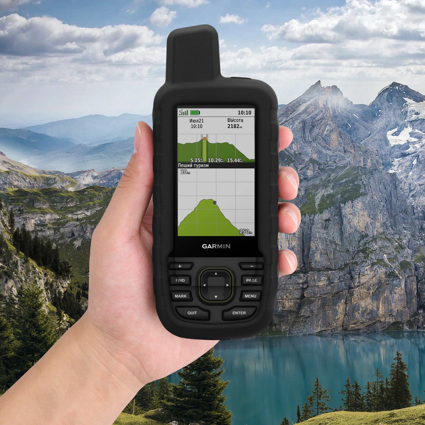 kwmobile Hülle kompatibel mit Garmin GPSMAP 66sr / GPSMAP 67 - Schutzhülle für GPS Handgerät
