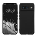 kwmobile Slim Case kompatibel mit Google Pixel 8 Hülle - Handyhülle aus Silikon in Schwarz Schwarz  