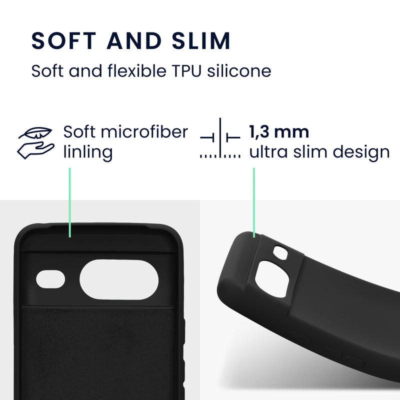 kwmobile Slim Case kompatibel mit Google Pixel 8 Hülle - Handyhülle aus Silikon