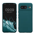 kwmobile Slim Case kompatibel mit Google Pixel 8 Hülle - Handyhülle aus Silikon in Petrol matt Petrol matt  