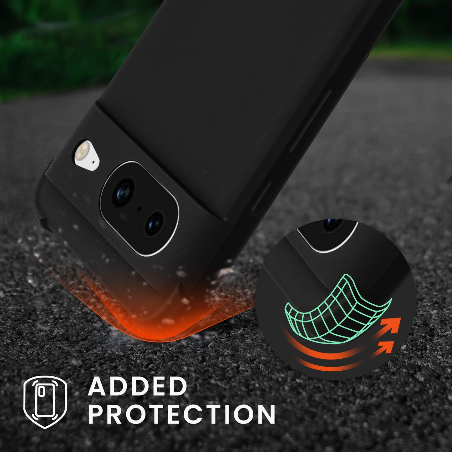 kwmobile Necklace Case kompatibel mit Google Pixel 8 Hülle - Cover mit Kordel zum Umhängen - Silikon Schutzhülle