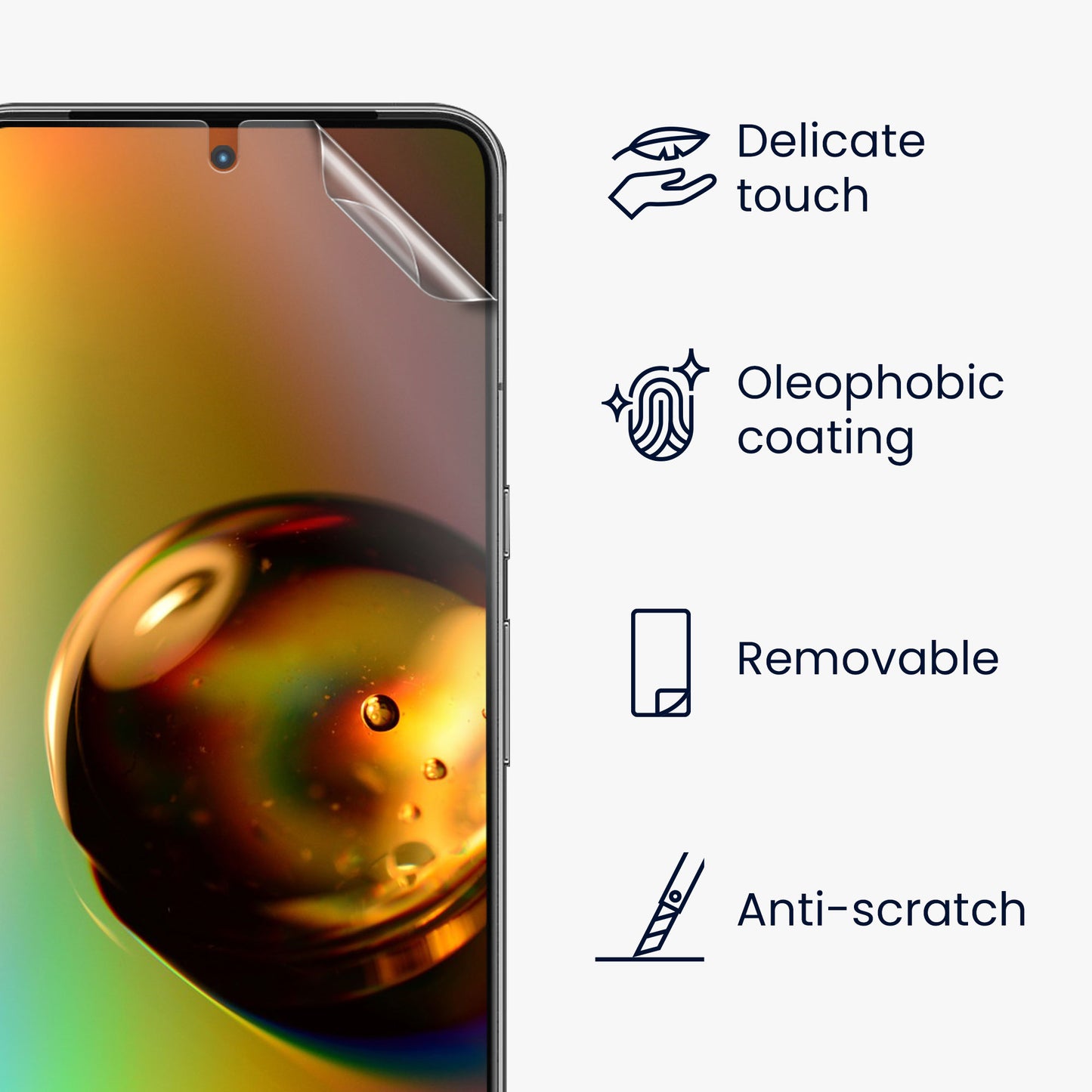 3x Folie kristallklar für Google Pixel 8 Pro